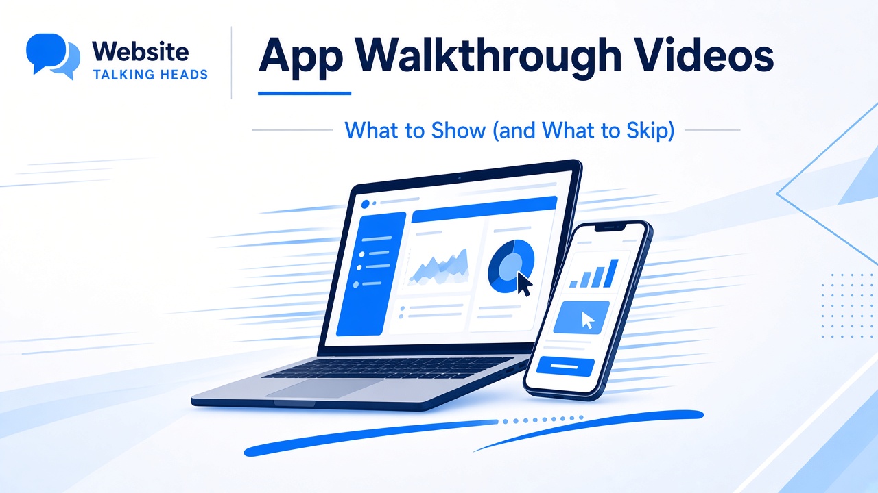 App walkthrough videos — SaaS and mobile screen demos for onboarding and sales