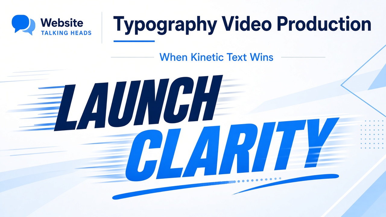 Typography video production — kinetic text for B2B explainer and social videos